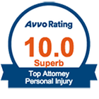Avvo 10 rating Personal Injury