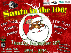 Santa in the 106 event