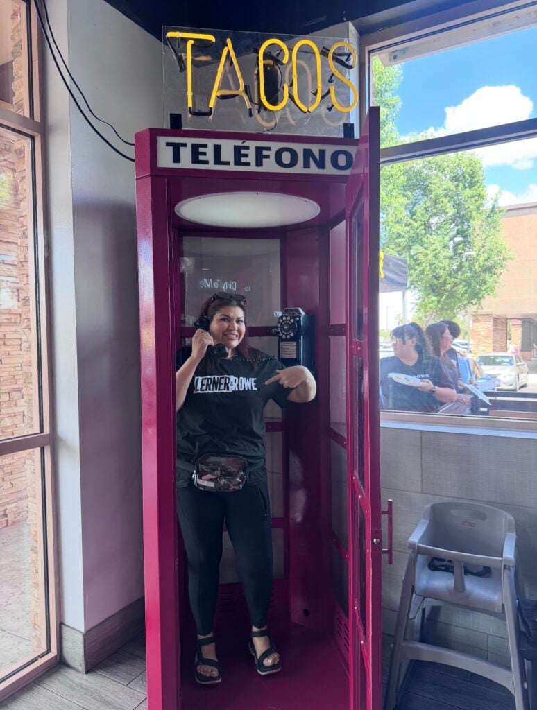 Taco Spot Grand Relaunch Tempe - Tacos Telefono booth