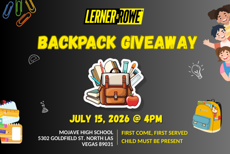 FREE 2026 North Las Vegas Backpack Giveaway graphic