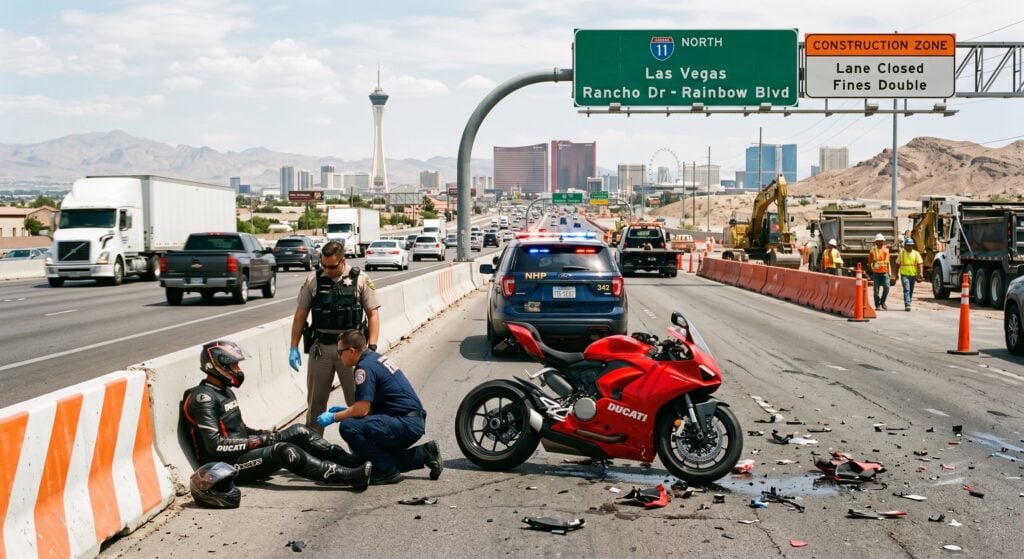I-11 Construction Motorcycle Crash Lawyer