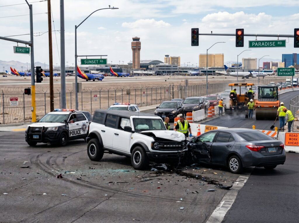 Sunset Road Car Crash Guide | June Paving Project Risks