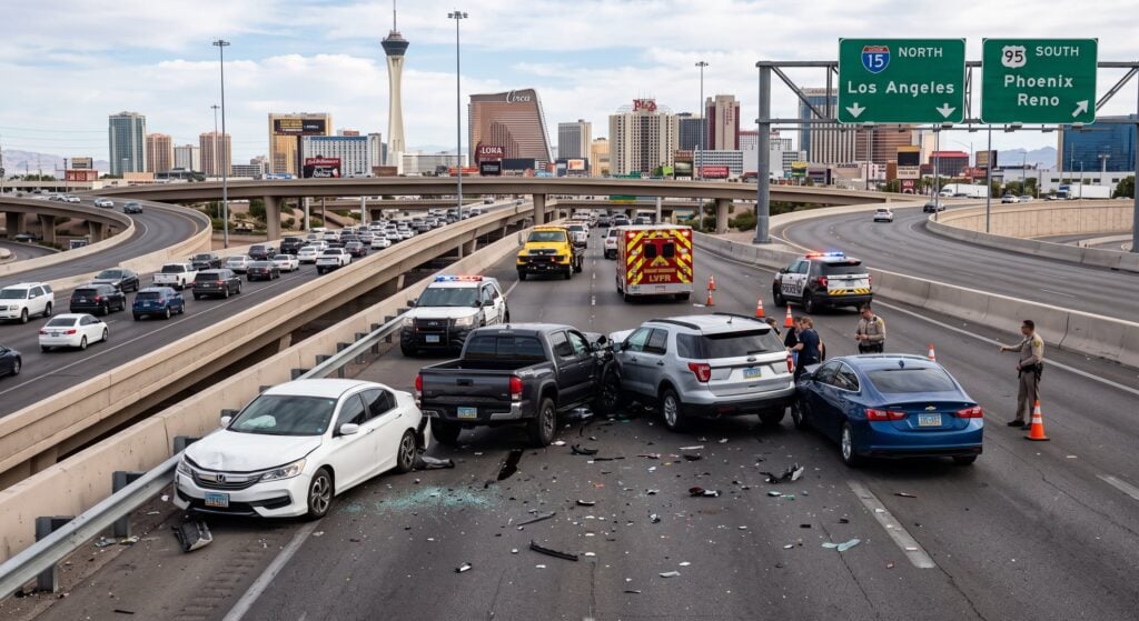 Spaghetti Bowl Intersection Crash in Nevada | Las Vegas Car Accident Lawyer