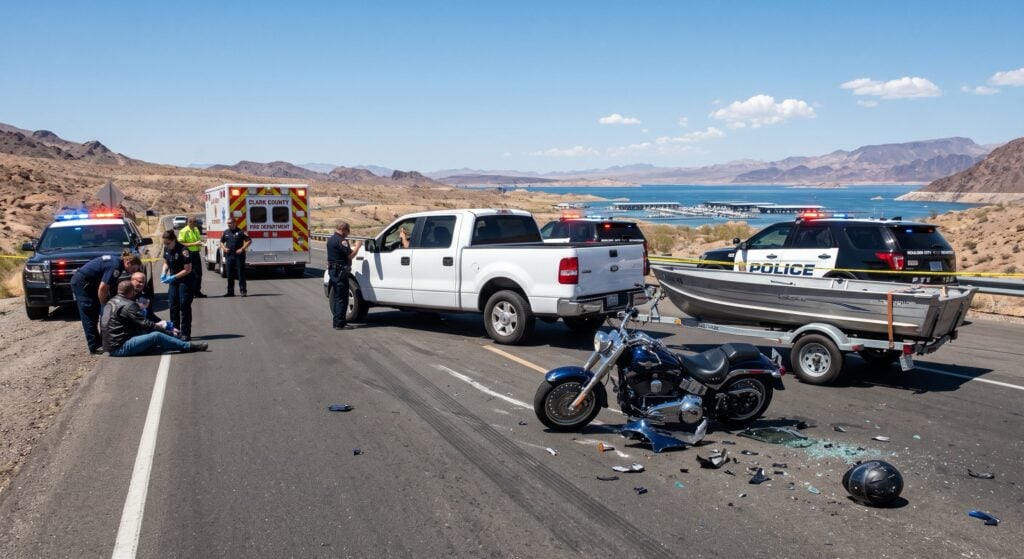 Boulder City Summer Motorcycle Accidents | Lake Mead Marina Bike Crash
