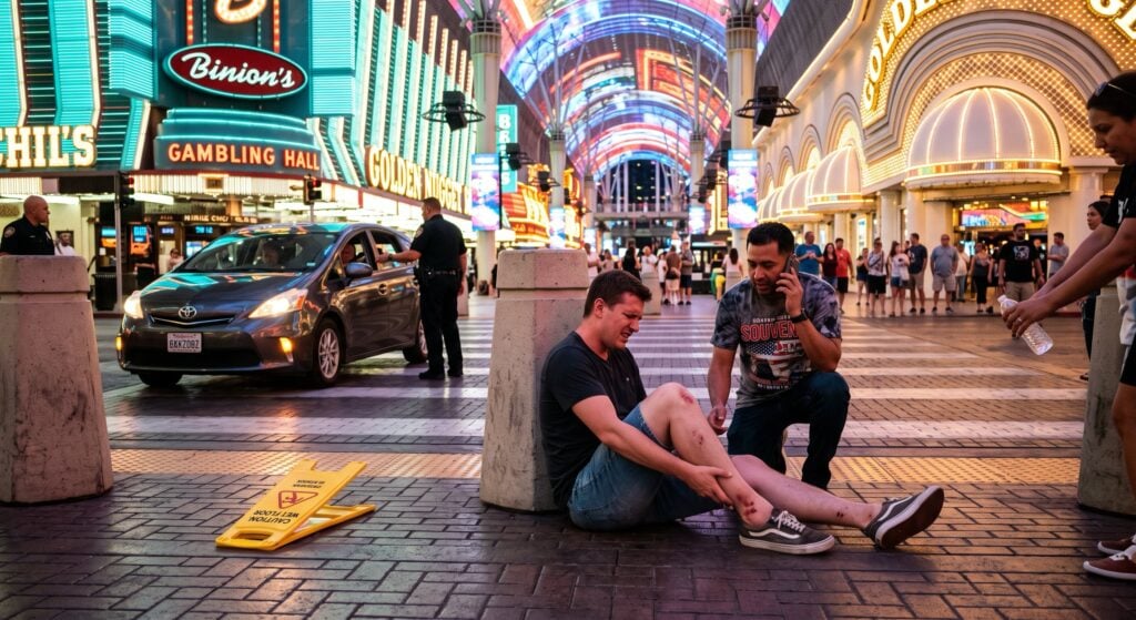 Fremont Street Nighttime Pedestrian Accidents in August | Las Vegas Injury Lawyer