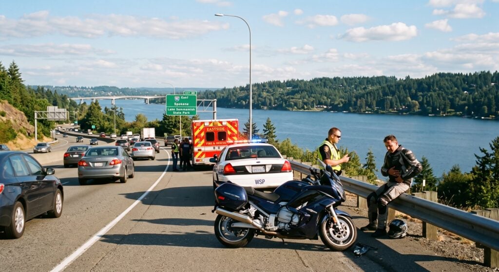 I-90 Bellevue Motorcycle Crash Lawyer | Lake Sammamish State Park Accident