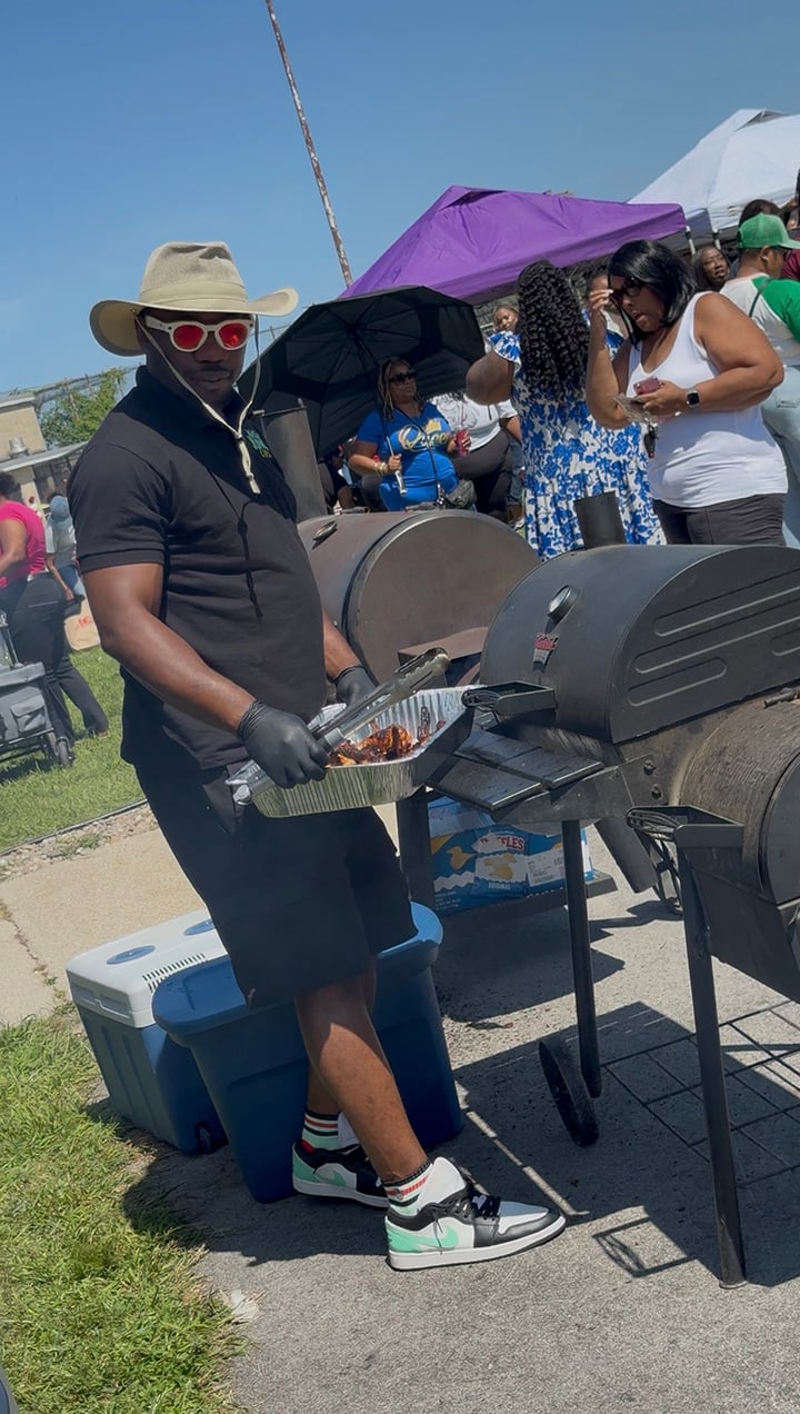 Northwest Indiana storm relief grilling