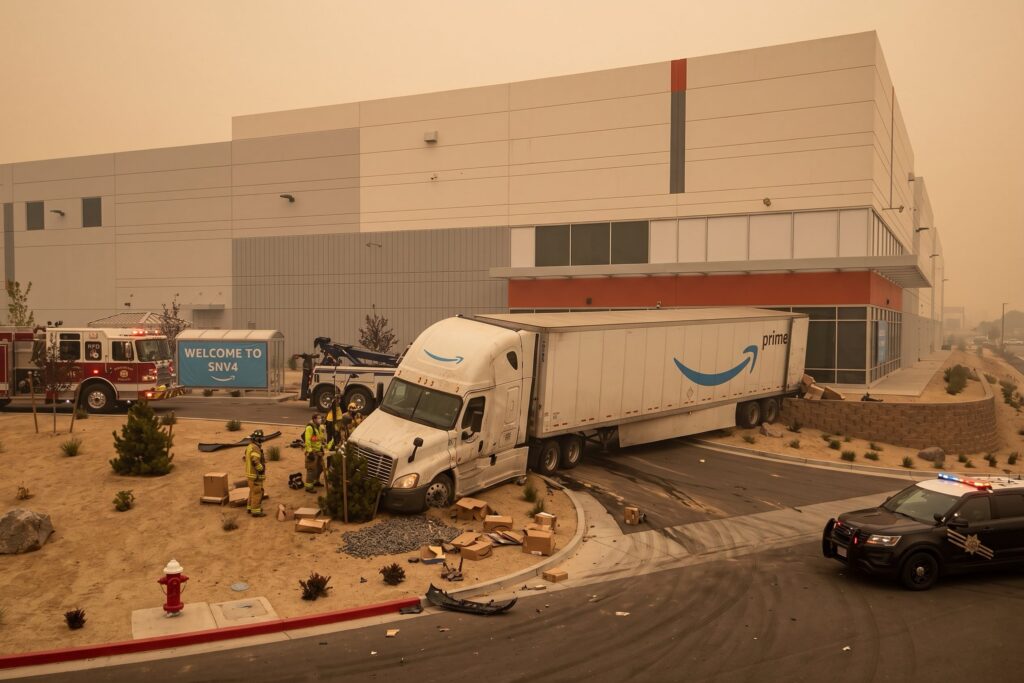 Reno Wildfire Truck Accident Lawyer | Amazon SNV4 Crash Injury